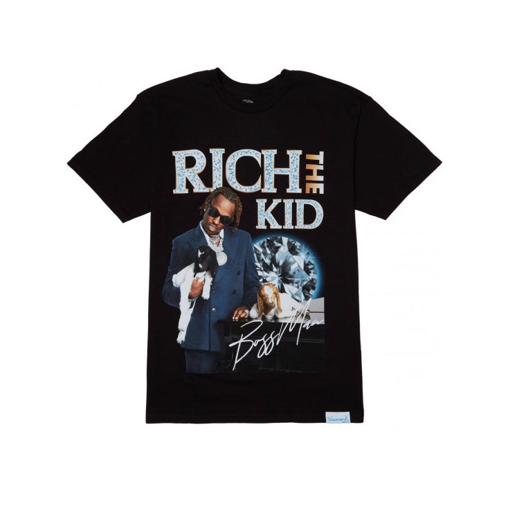 Diamond Supply Co. x Rich The Kid Boss Man Tee Black Diamond Supply