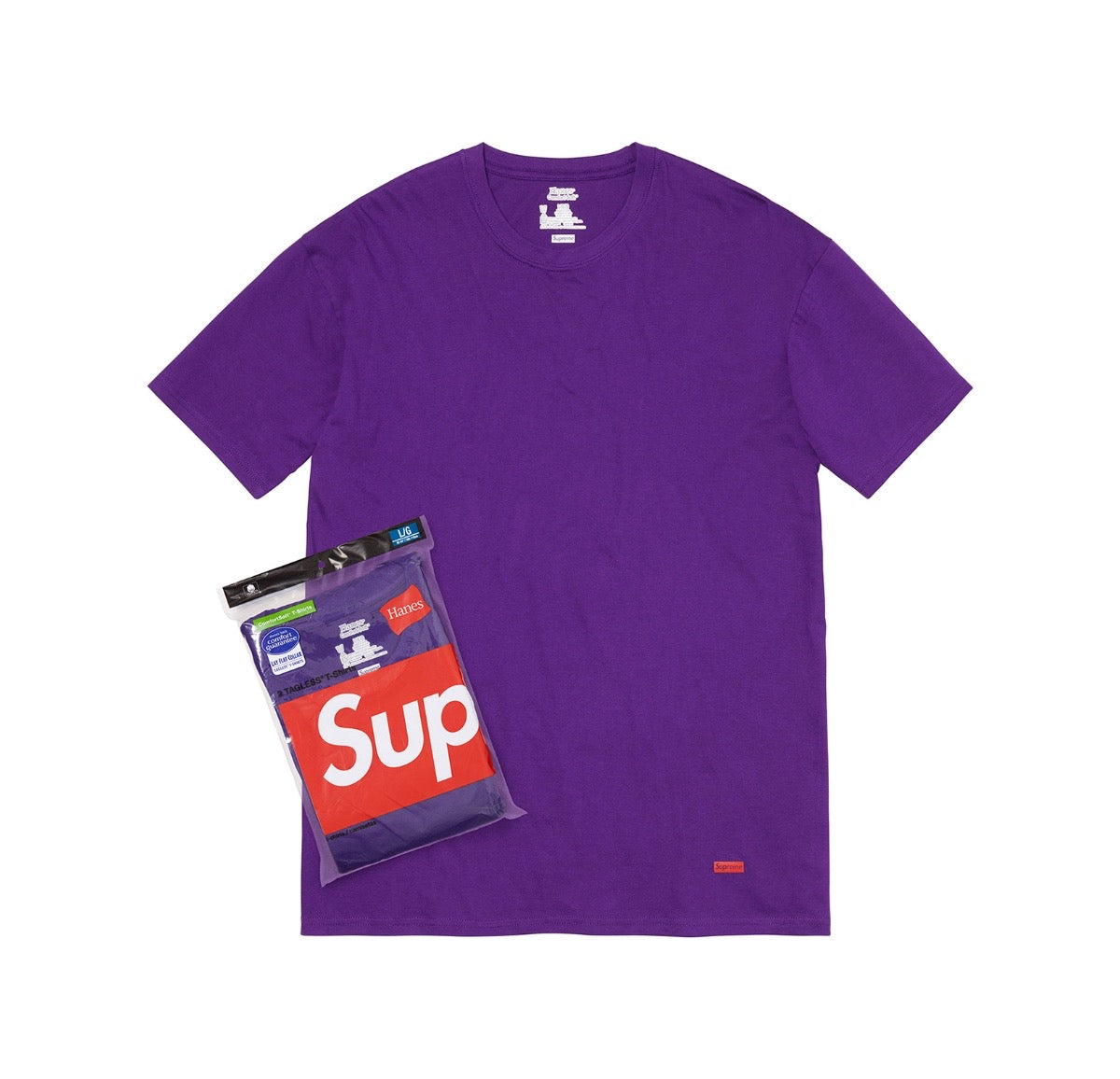 Supreme Hanes Tagless Tees (2 Pack) Purple – CRUIZER