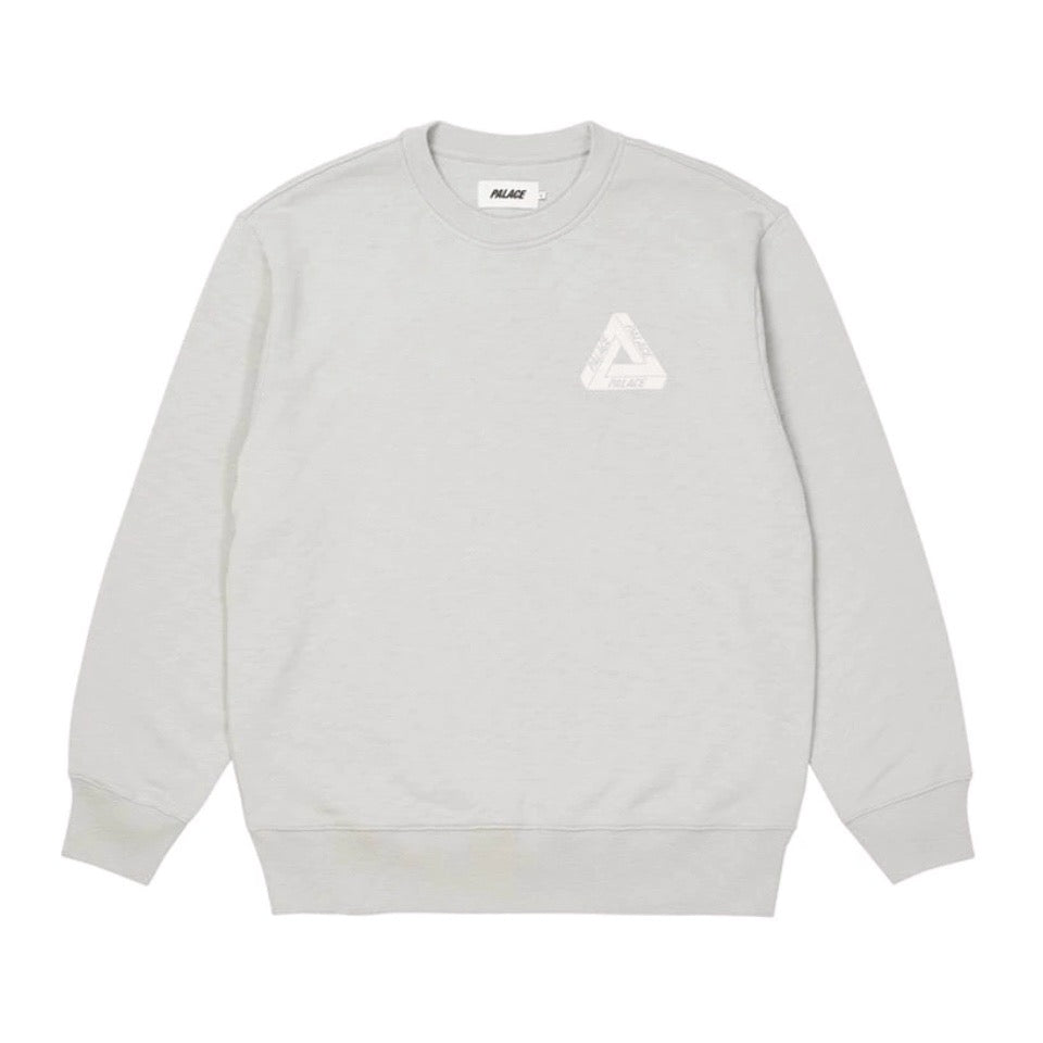 Palace Slub Crew (FW21) Heather Grey Palace