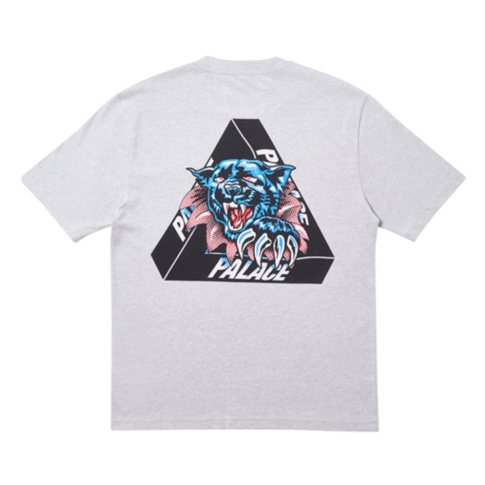 Palace Ripped T-shirt Grey Marl Palace