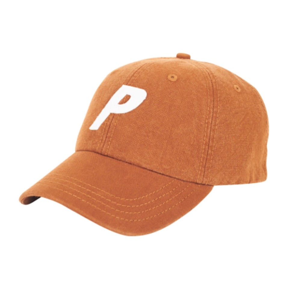 Palace P 6-Panel Washed Canvas Brown/White – CRUIZER