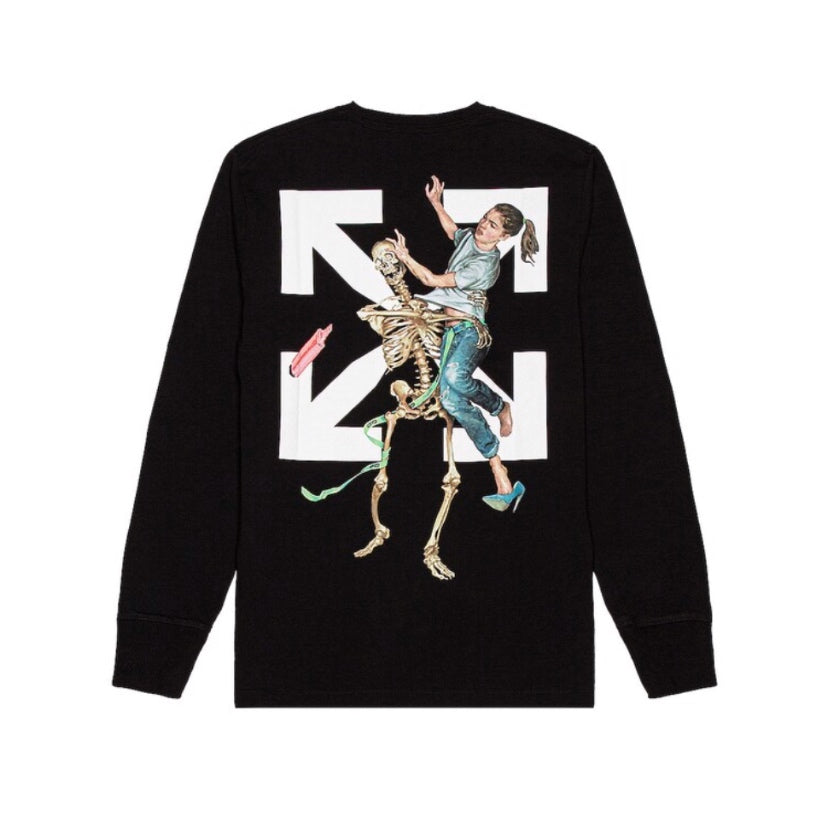 Off-White Skeleton Pascal Longsleeve Tee Black Off-White