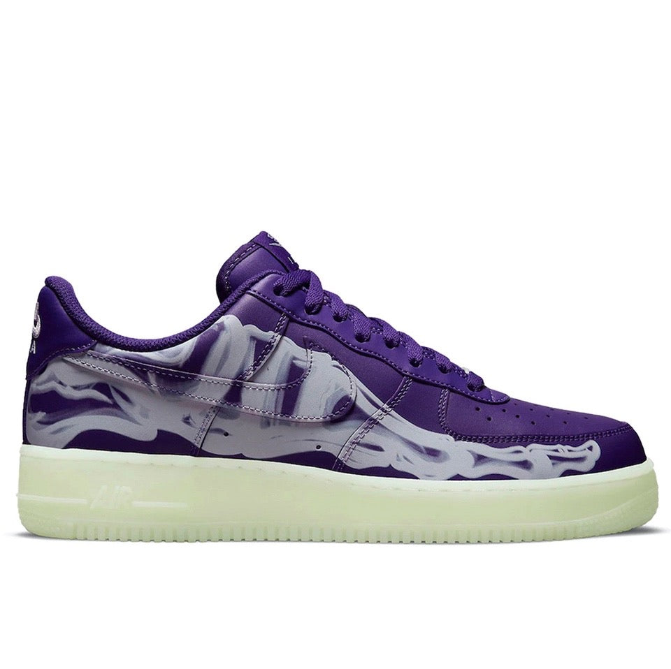Nike Air Force 1 Low '07 QS Purple Skeleton Halloween (2021) Nike