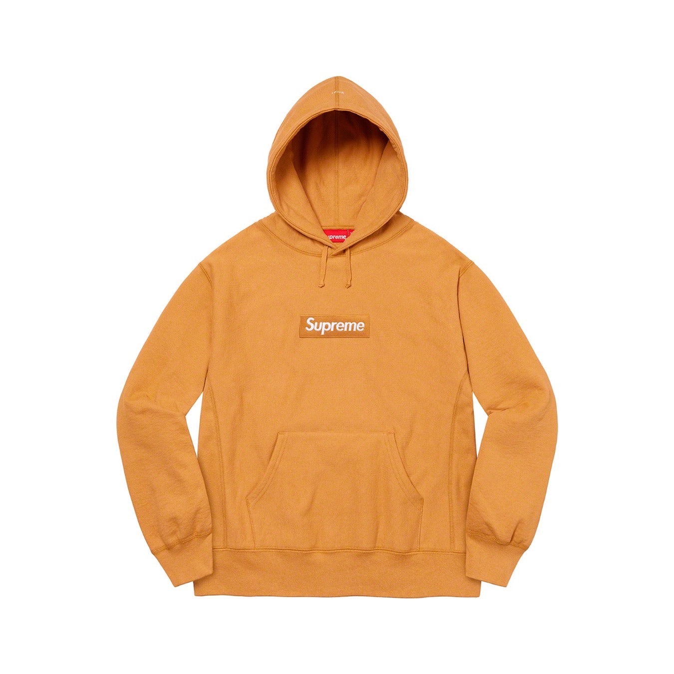 Supreme Box Logo Hooded Sweatshirt (FW21) Light Mustard Supreme