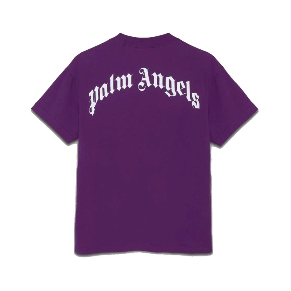 Palm Angels Bear Logo Tee Purple Palm Angels