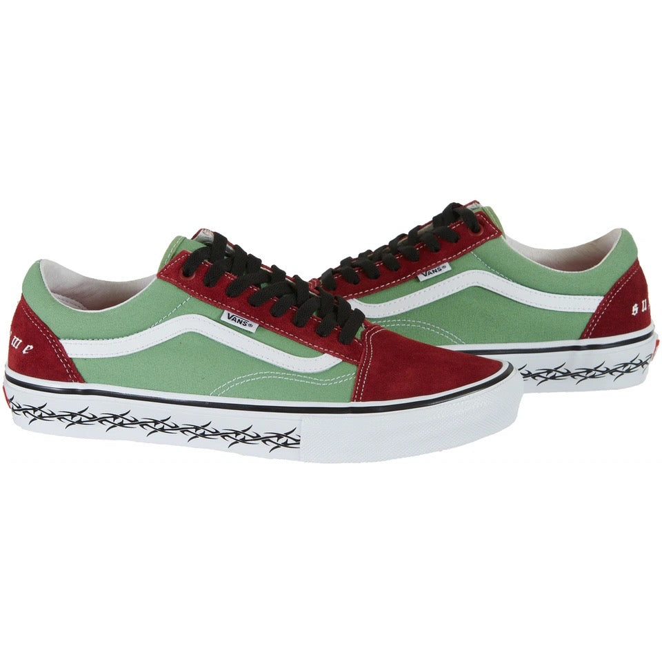 Vans Skate Old Skool Supreme Tribal Barbed Wire Green Vans