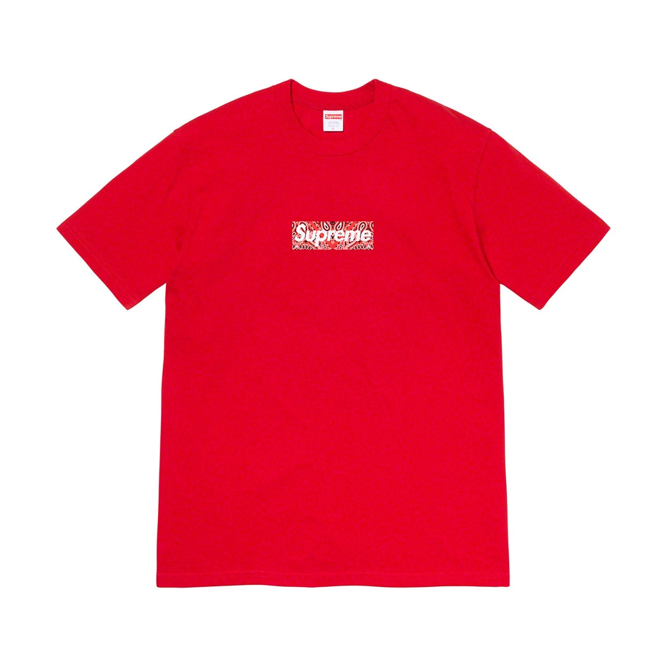 Supreme Bandana Box Logo Tee Red – CRUIZER - Main Image