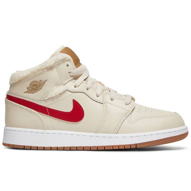 Air Jordan 1 Mid Fleece Pearl White (GS) Air Jordan