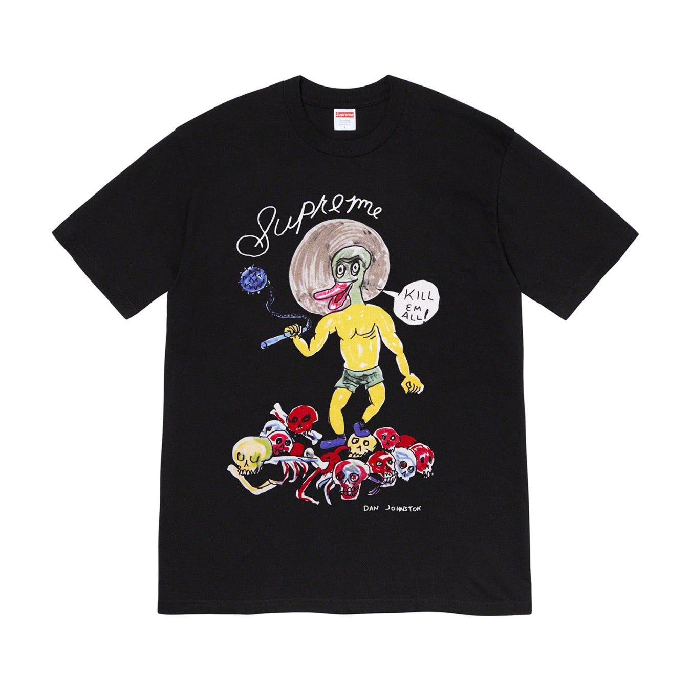 Supreme Daniel Johnston Kill Em All Tee Black Supreme