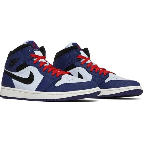 Air Jordan 1 Mid Deep Royal Blue Black Air Jordan