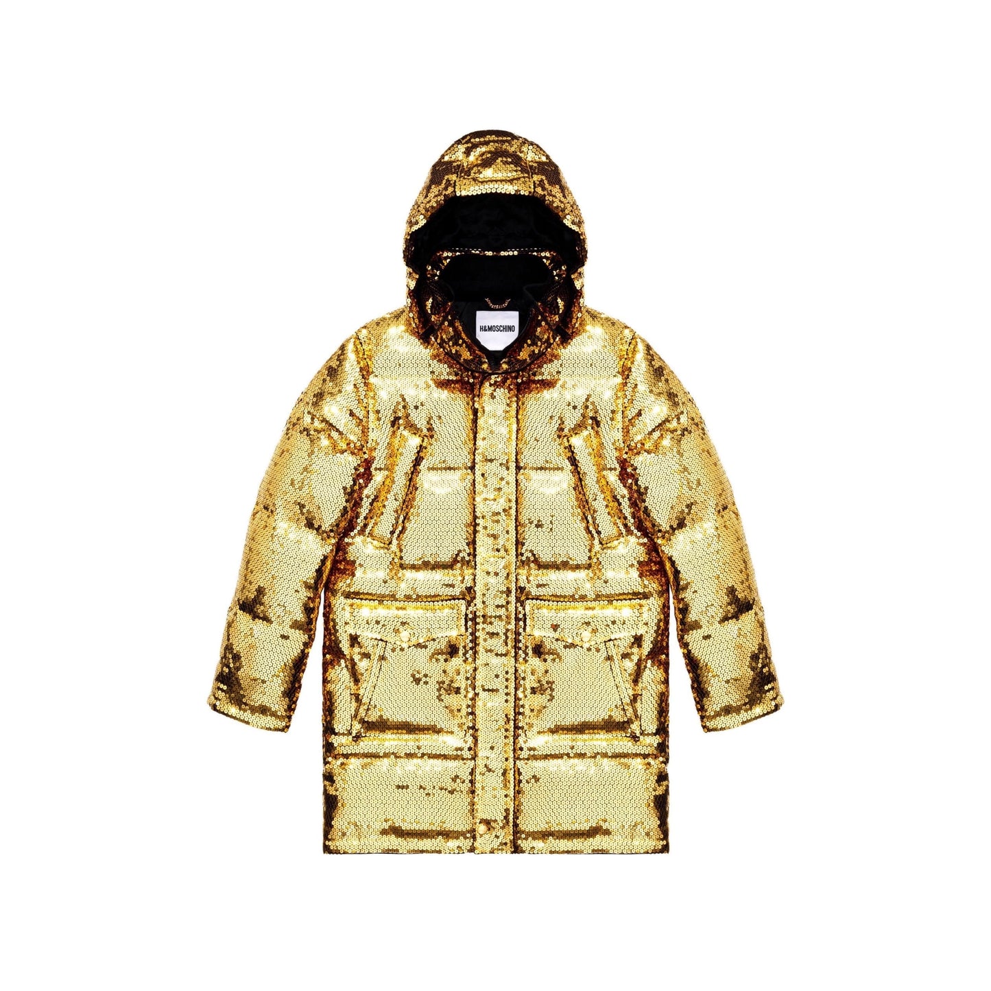 H&M x Moschino Sequin Puffer Down Jacket Coat Moschino