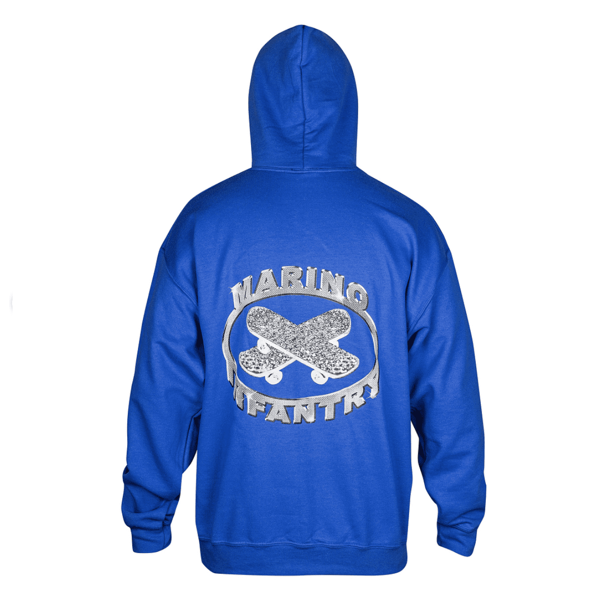 Marino Infantry M Logo Hoodie Royal Blue Marino Infantry