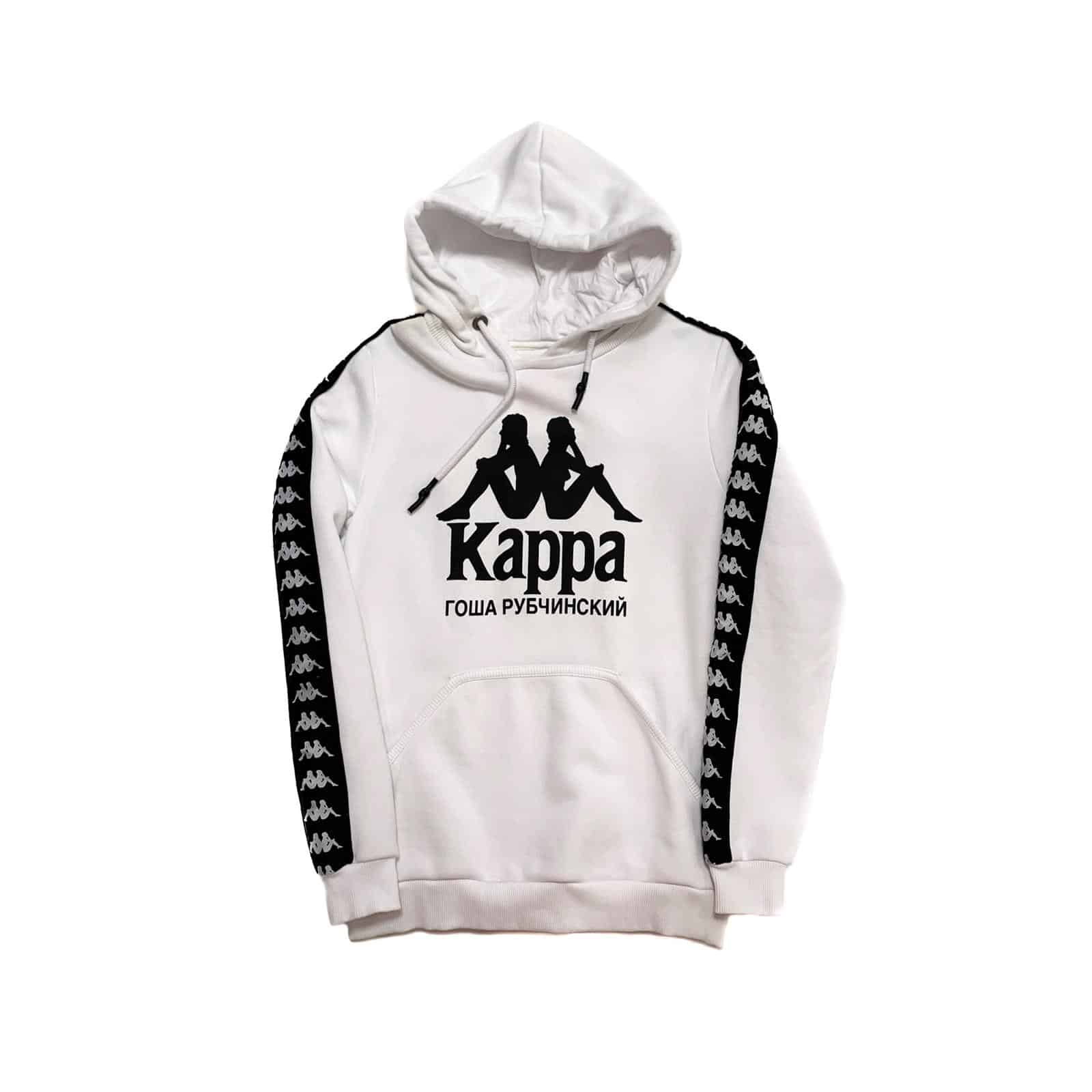Gosha Rubchinskiy X Kappa Logo Hoodie White – CRUIZER