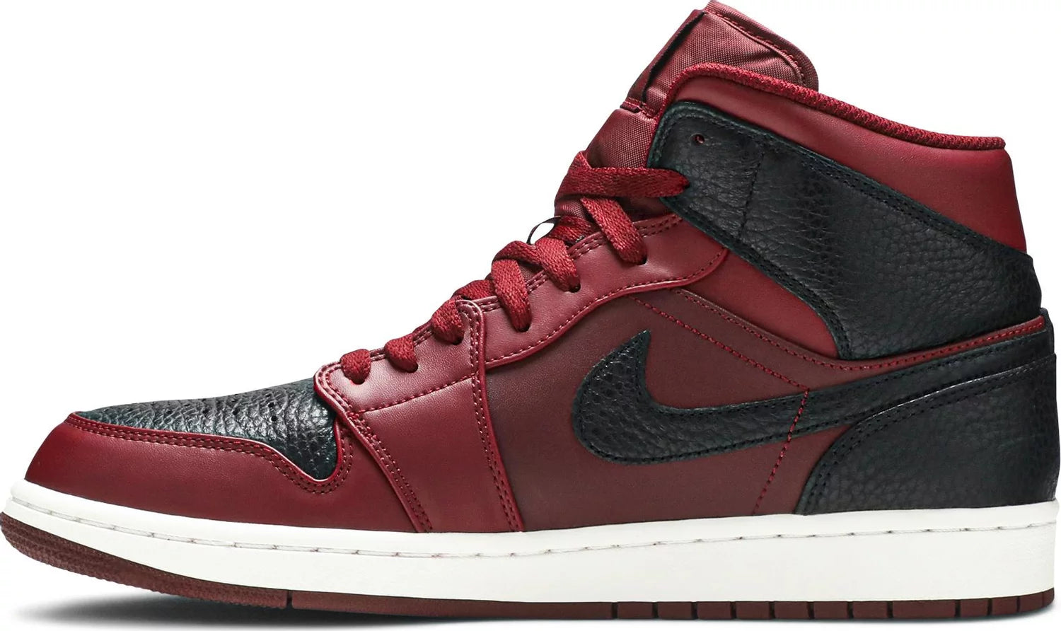 Air Jordan 1 Mid Team Red Black CRUIZER