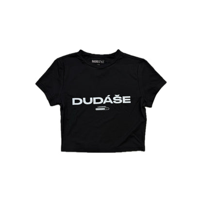 Nina Janova DUDÁŠE Cropped Tee Black