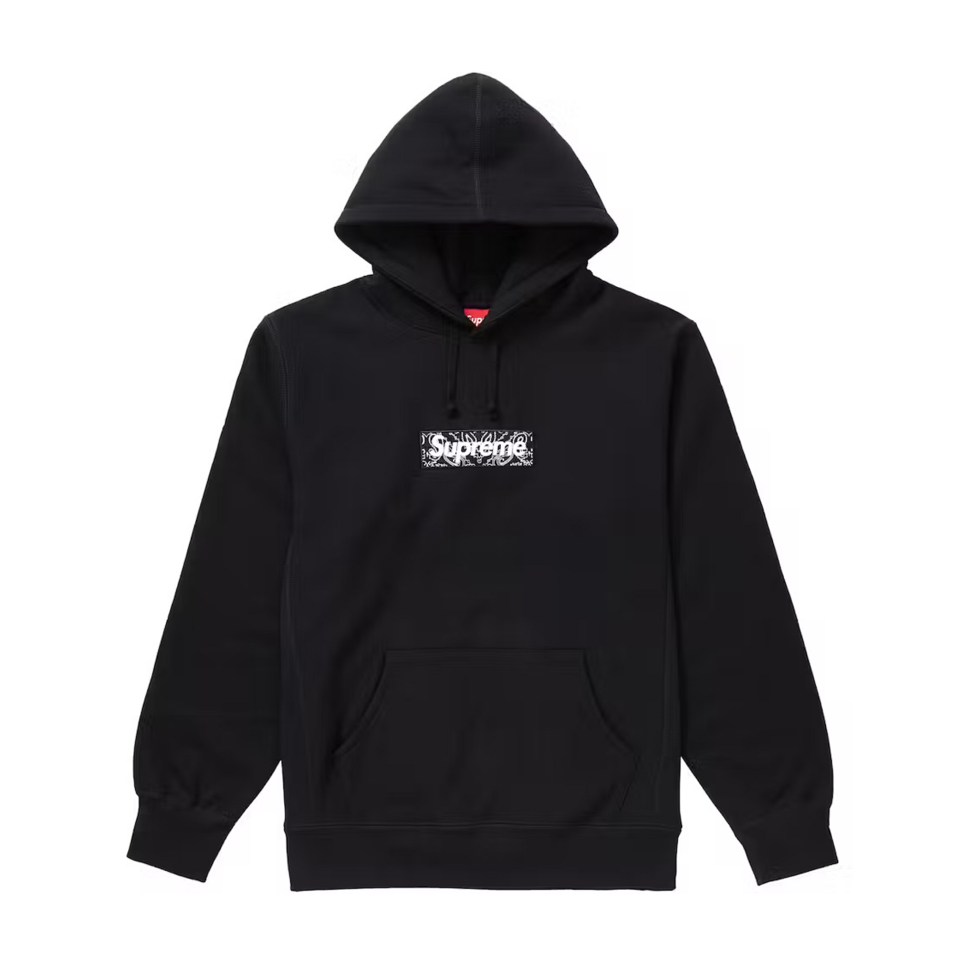 Supreme Bandana Box Logo Hooded Sweatshirt Black Supreme