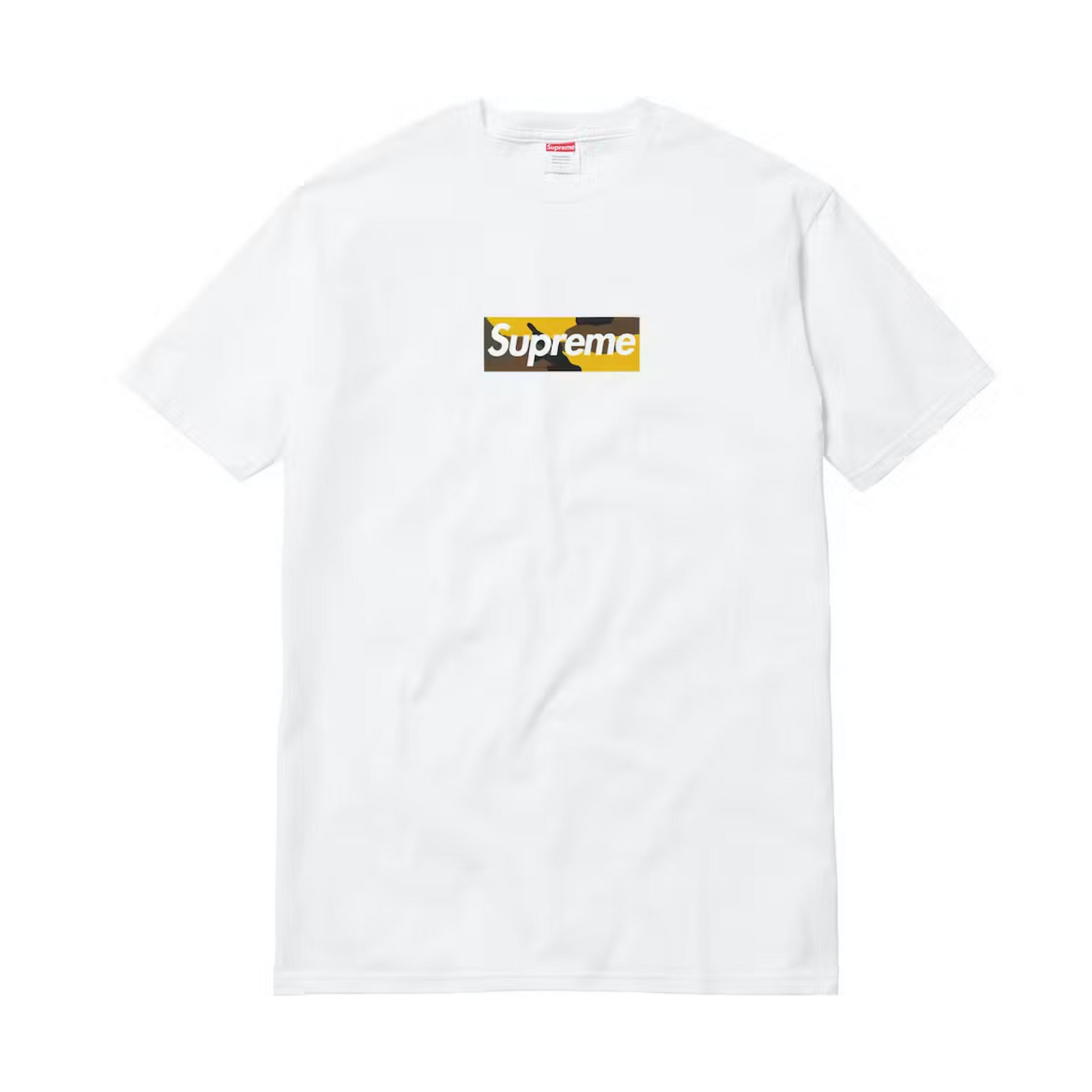 Supreme white tee clearance black box logo