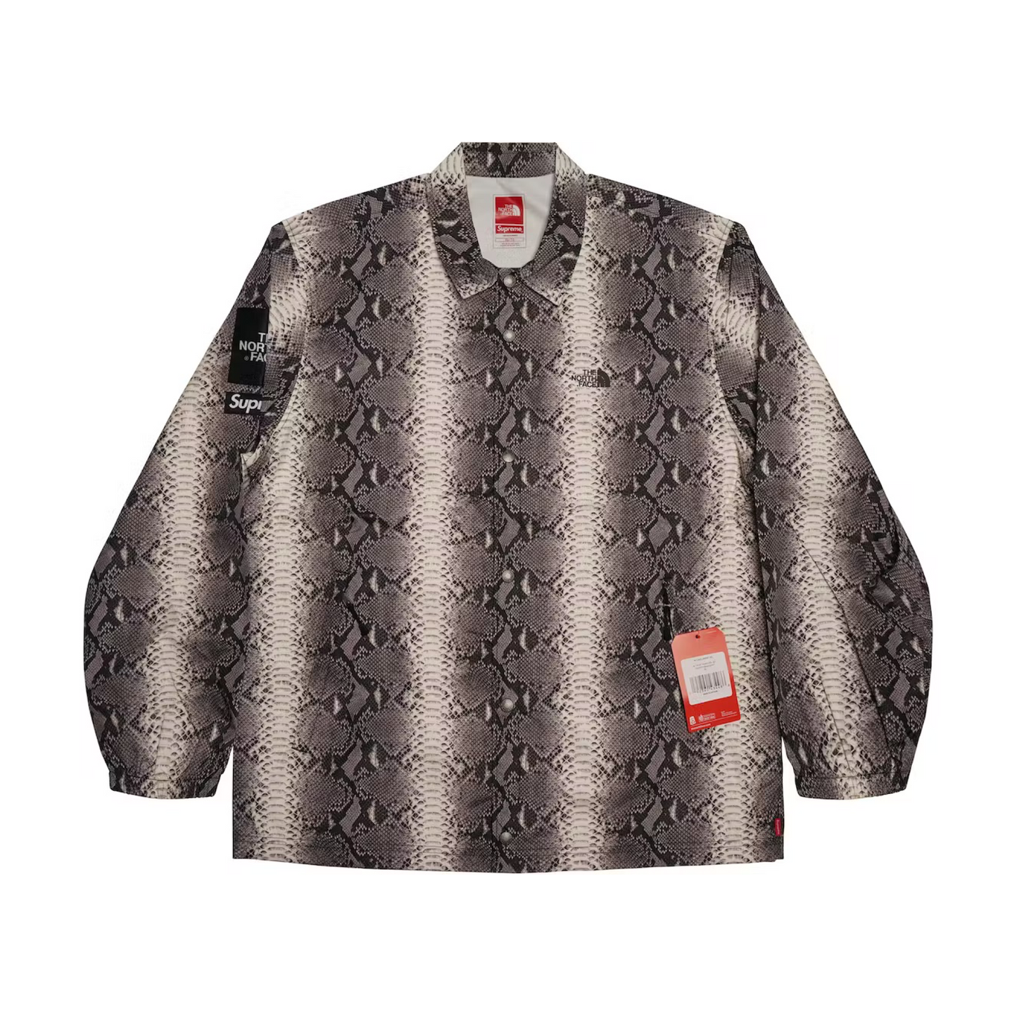 Supreme The North Face Snakeskin Taped Seam Coaches Jacket Black Supreme