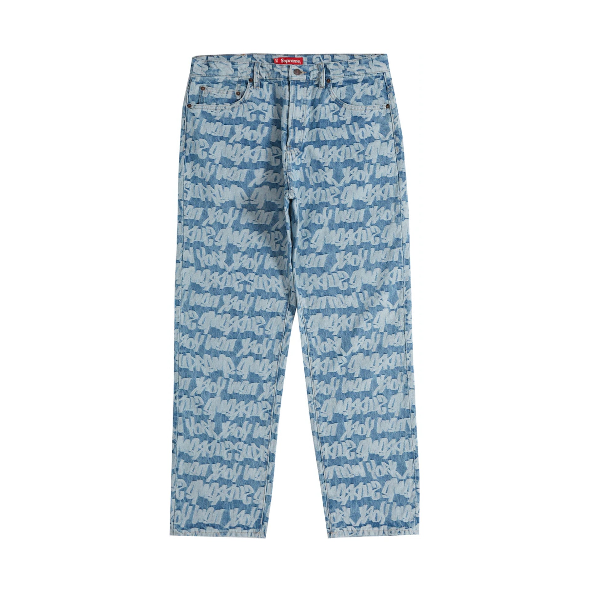 Supreme Fat Tip Jacquard Regular Jean Blue – CRUIZER