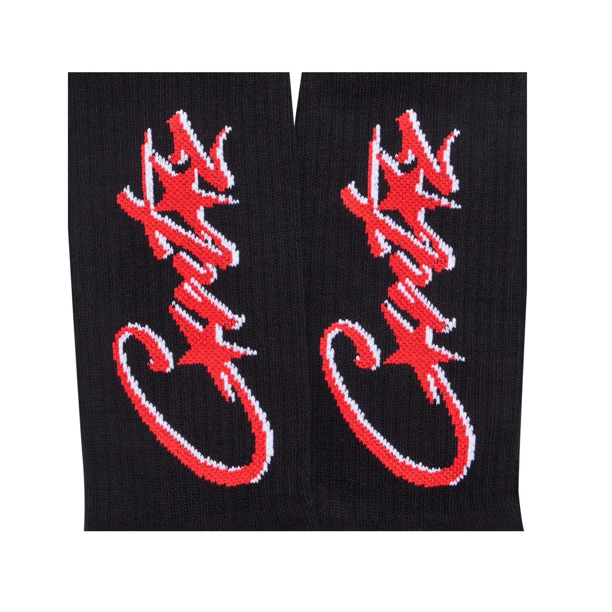 Corteiz Allstarz Socks Black/Red Corteiz
