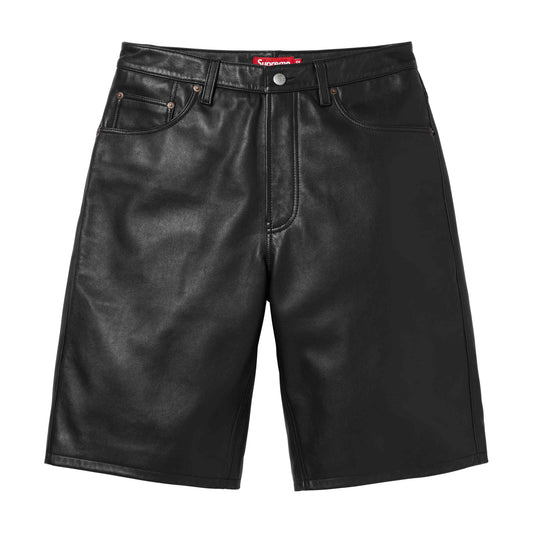 Supreme Leather Shorts Black