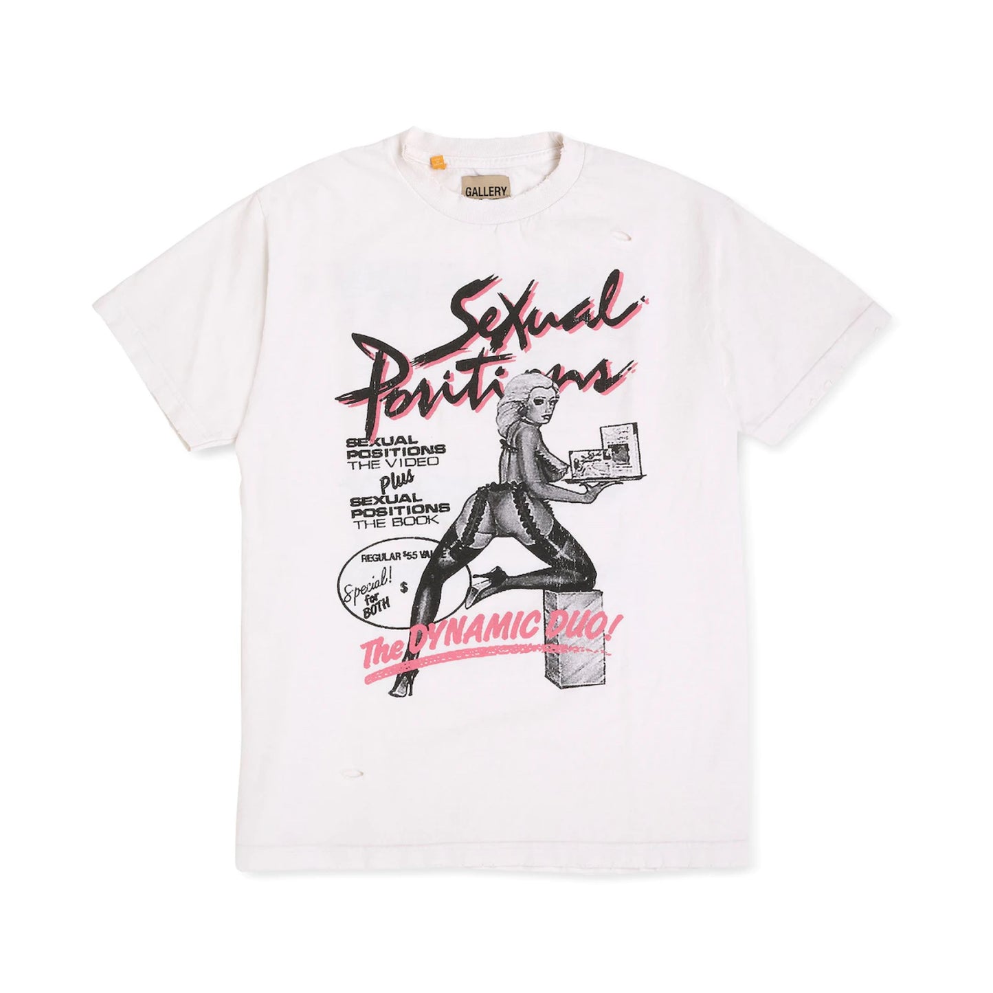 Gallery Dept. Doc Johnson Sexual Positions Tee White