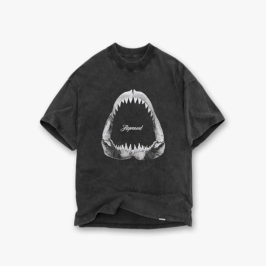 Represent Shark Jaws Tee Vintage Grey Represent