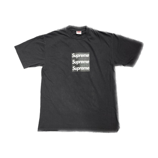 Supreme/ASSPIZZA Tripple Box Logo Tee Black Asspizza