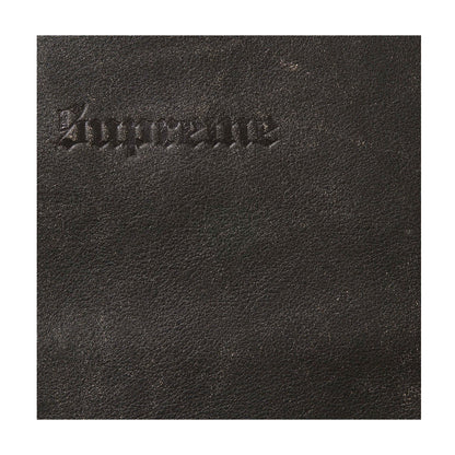 Supreme Schott Leather Racer Jacket (FW25) Black