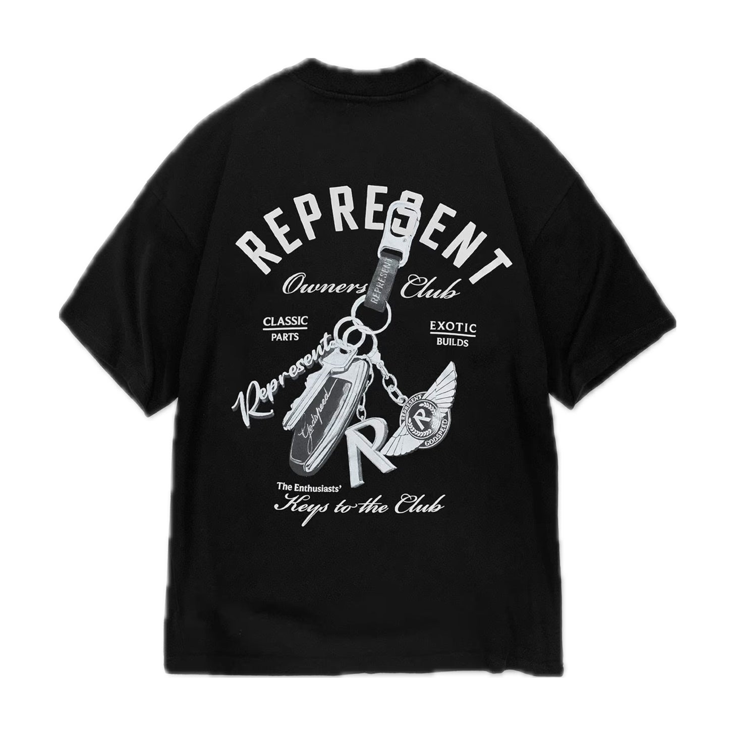 Represent Keys To The Club Tee Black