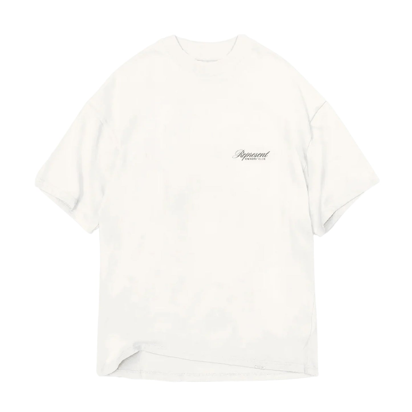 Represent Owners Club Script Tee Flat White