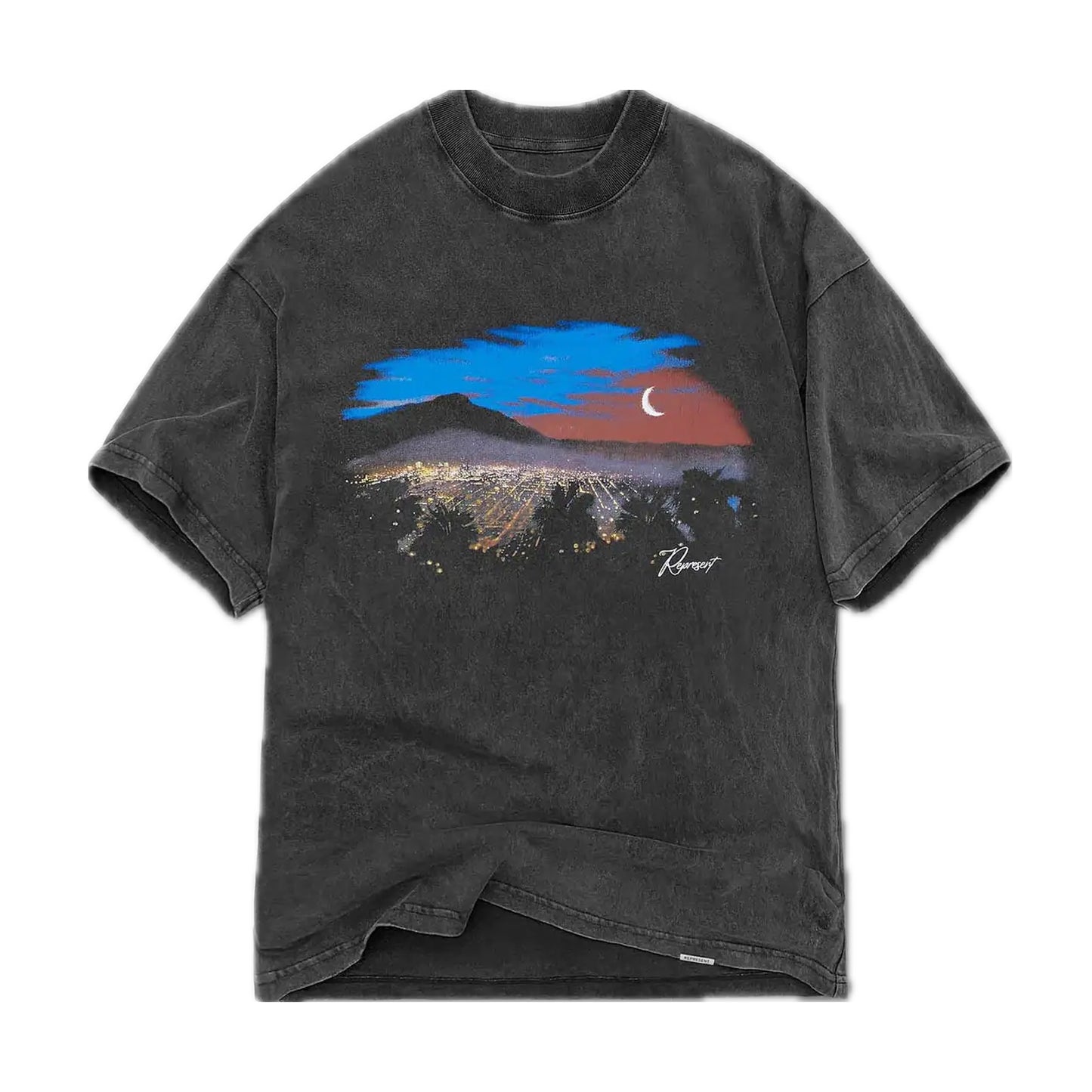 Represent The Hills Tee Vintage Black