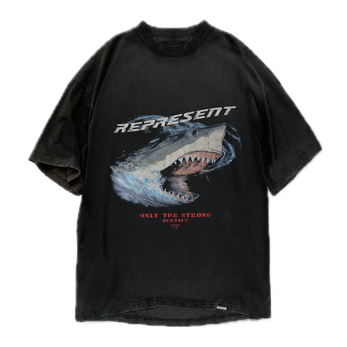 Represent Only The Strong Survive Tee Vintage Black
