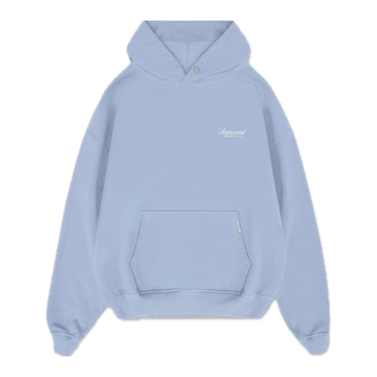 Represent Owners Club Script Hoodie Dusty Blue