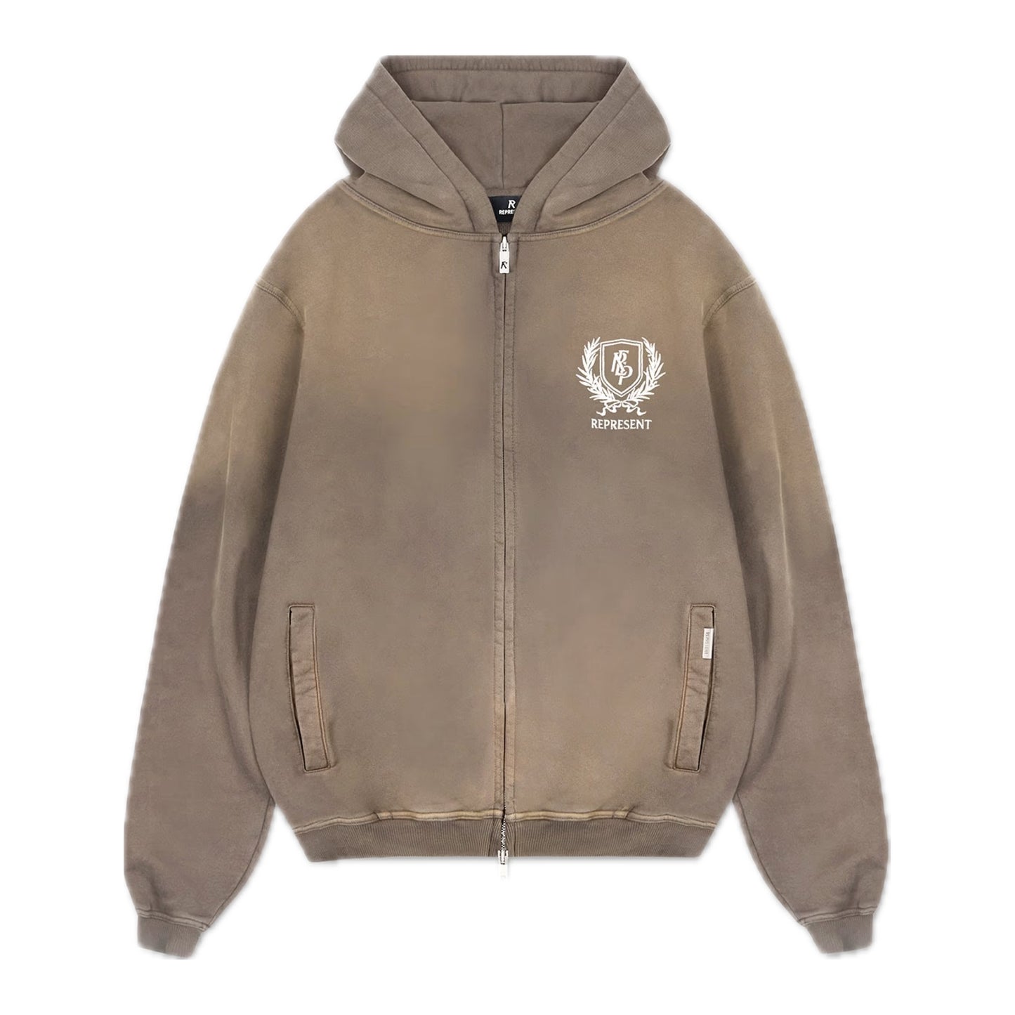 Represent Crest Zip Up Hoodie