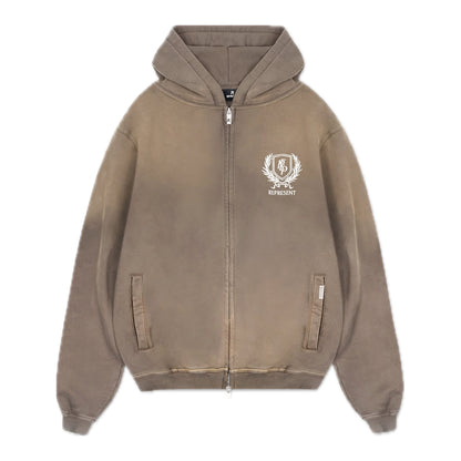 Represent Crest Zip Up Hoodie