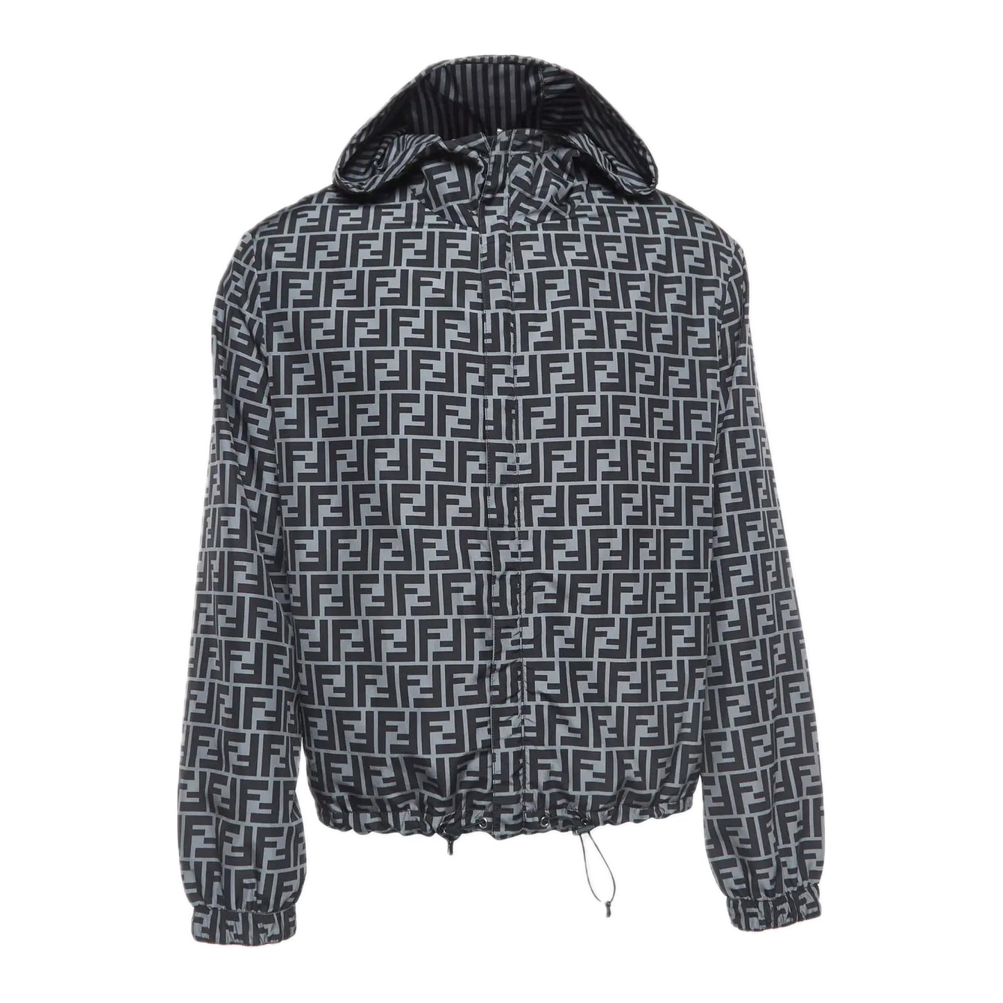 Fendi Blouson Black Reversible Nylon Windbreaker