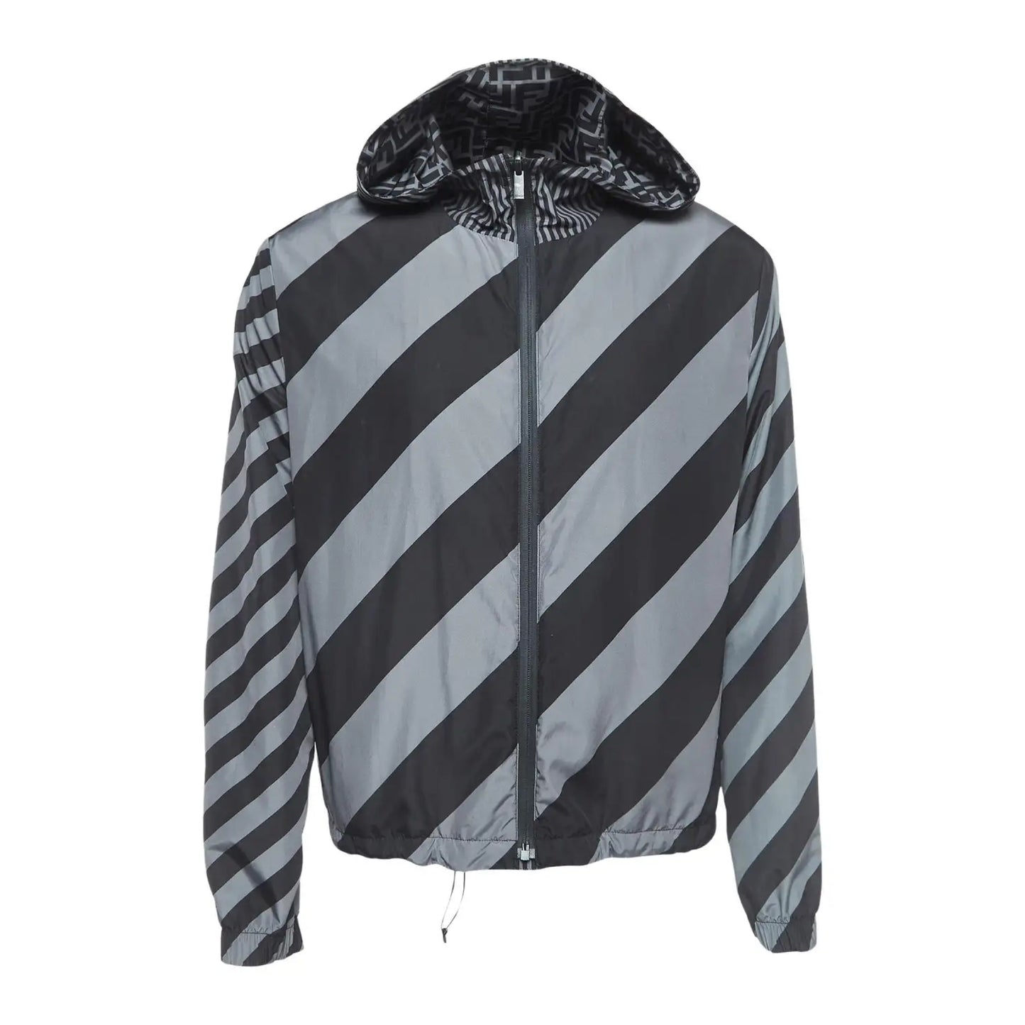 Fendi Blouson Black Reversible Nylon Windbreaker