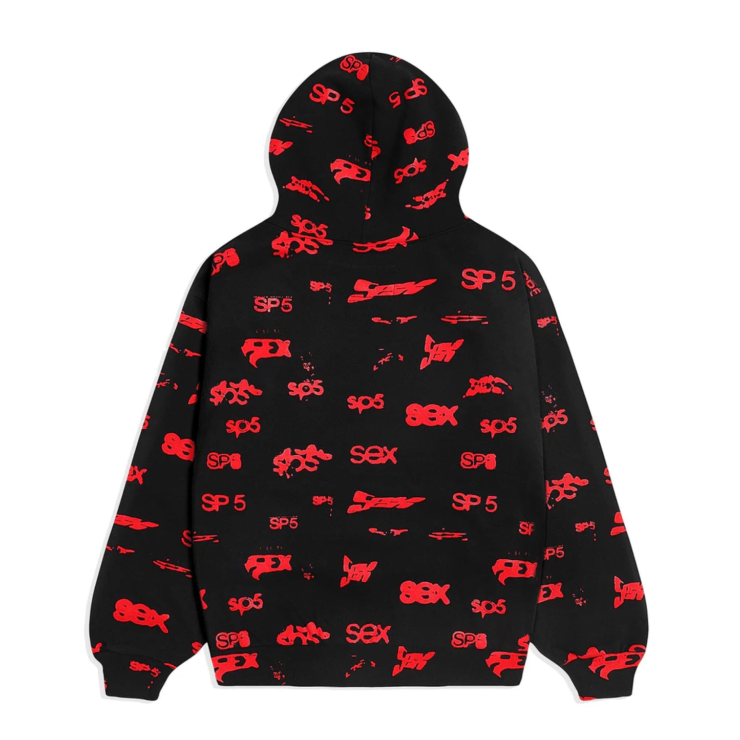 Sp5der Sex Aop Hoodie Black