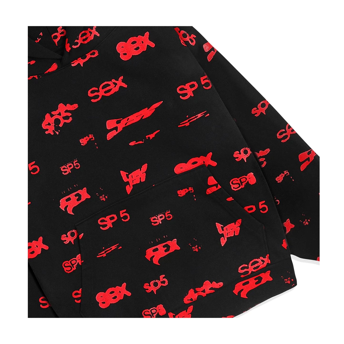 Sp5der Sex Aop Hoodie Black