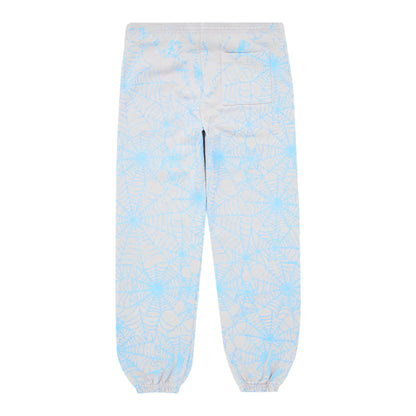 Sp5der Aop Web Sweatpants Heather Grey