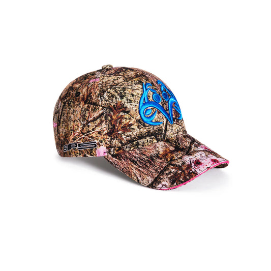 Sp5der Real Tree Blue Logo Cap Camo