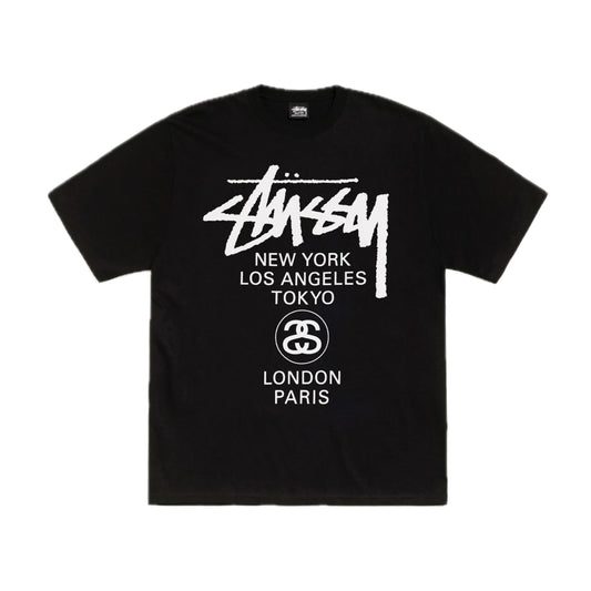 Stussy World Tour Tee Black