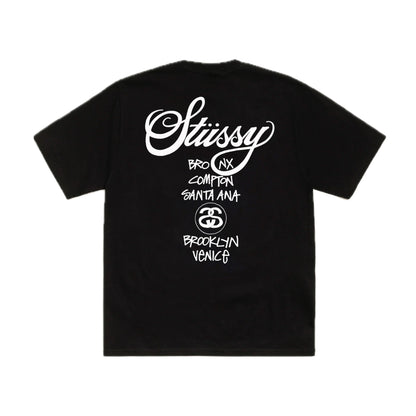 Stussy World Tour Tee Black