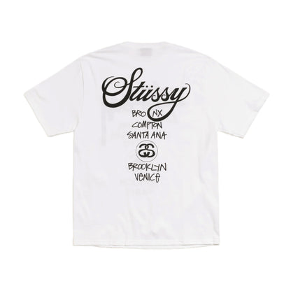 Stussy World Tour Tee White
