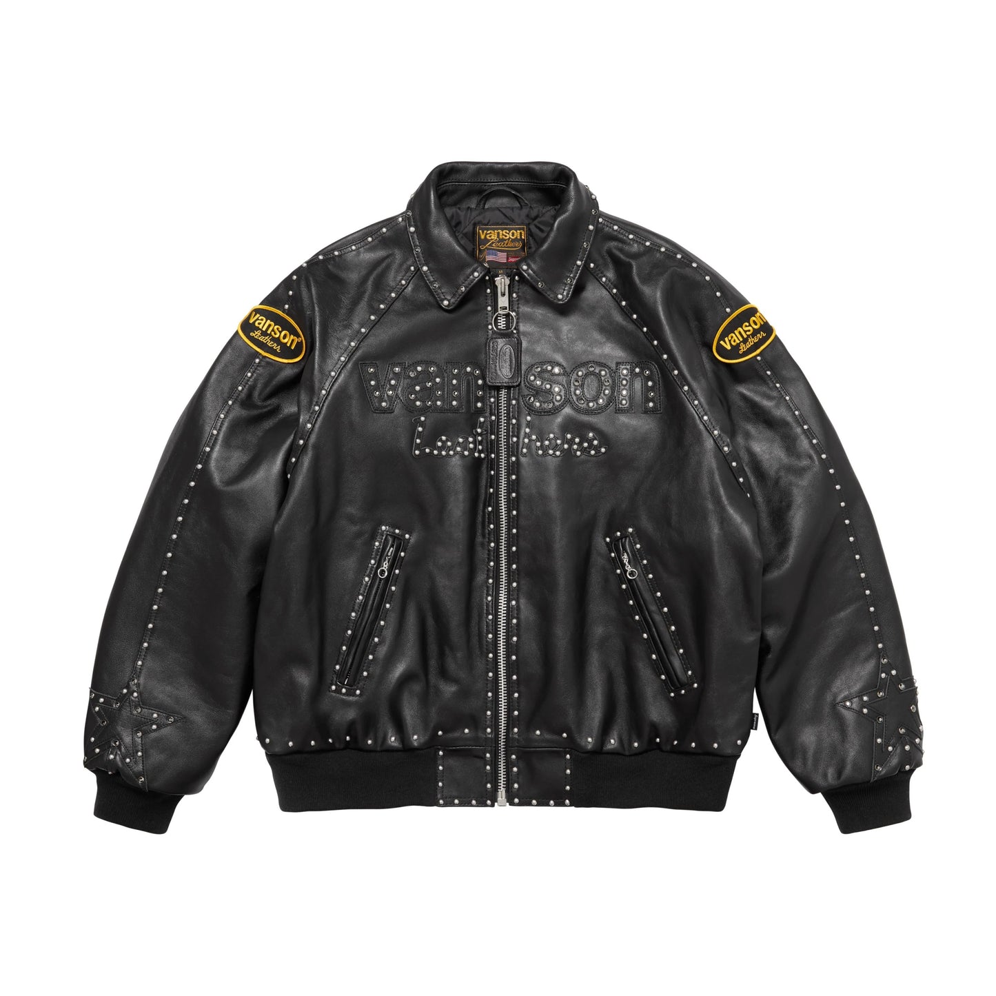 Supreme Vanson Leathers b.b. Simon Jacket (FW25) Black