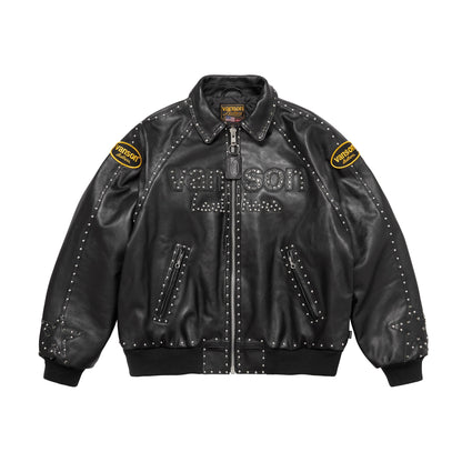 Supreme Vanson Leathers b.b. Simon Jacket (FW25) Black