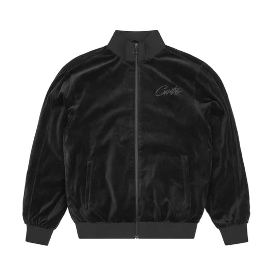 Corteiz VVS Velour Jacket Triple Black