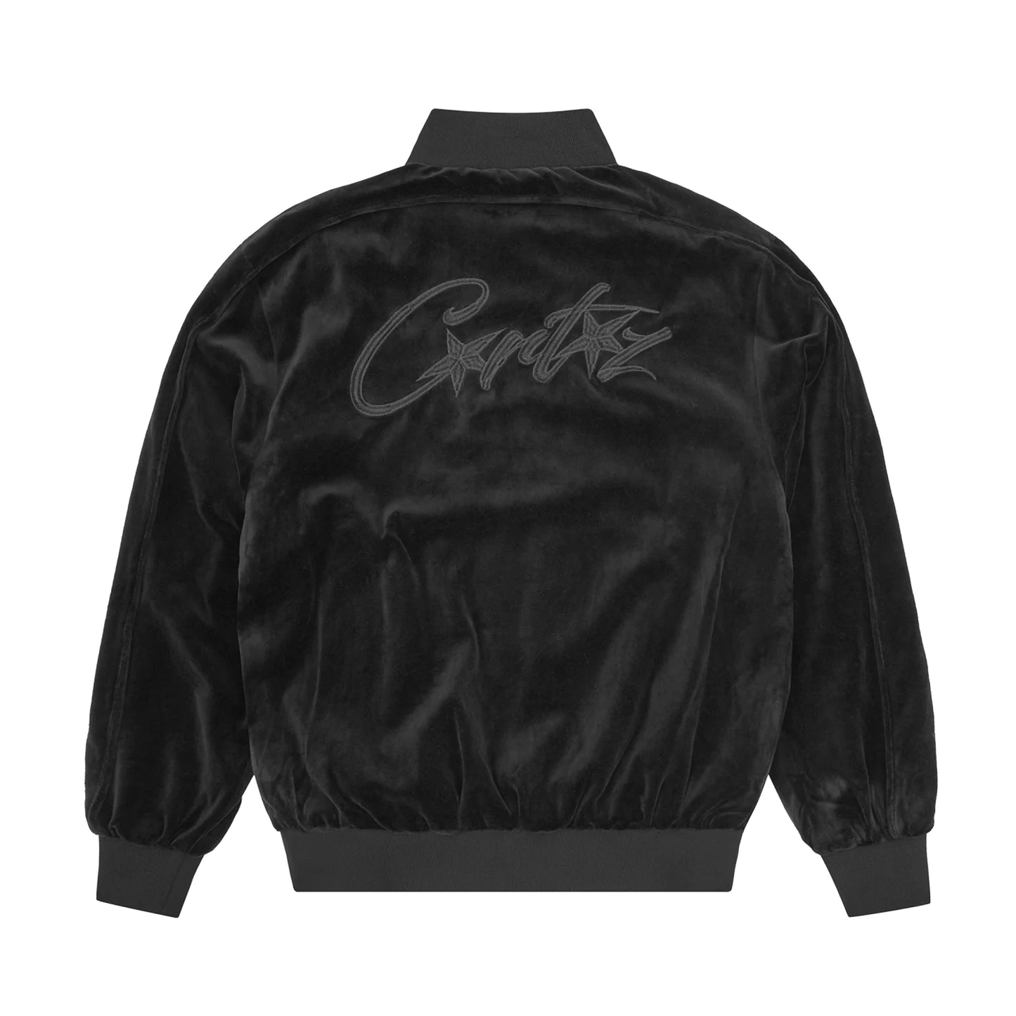 Corteiz VVS Velour Jacket Triple Black