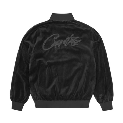 Corteiz VVS Velour Jacket Triple Black